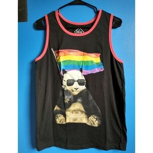 Men's Medium Pride Panda Tank